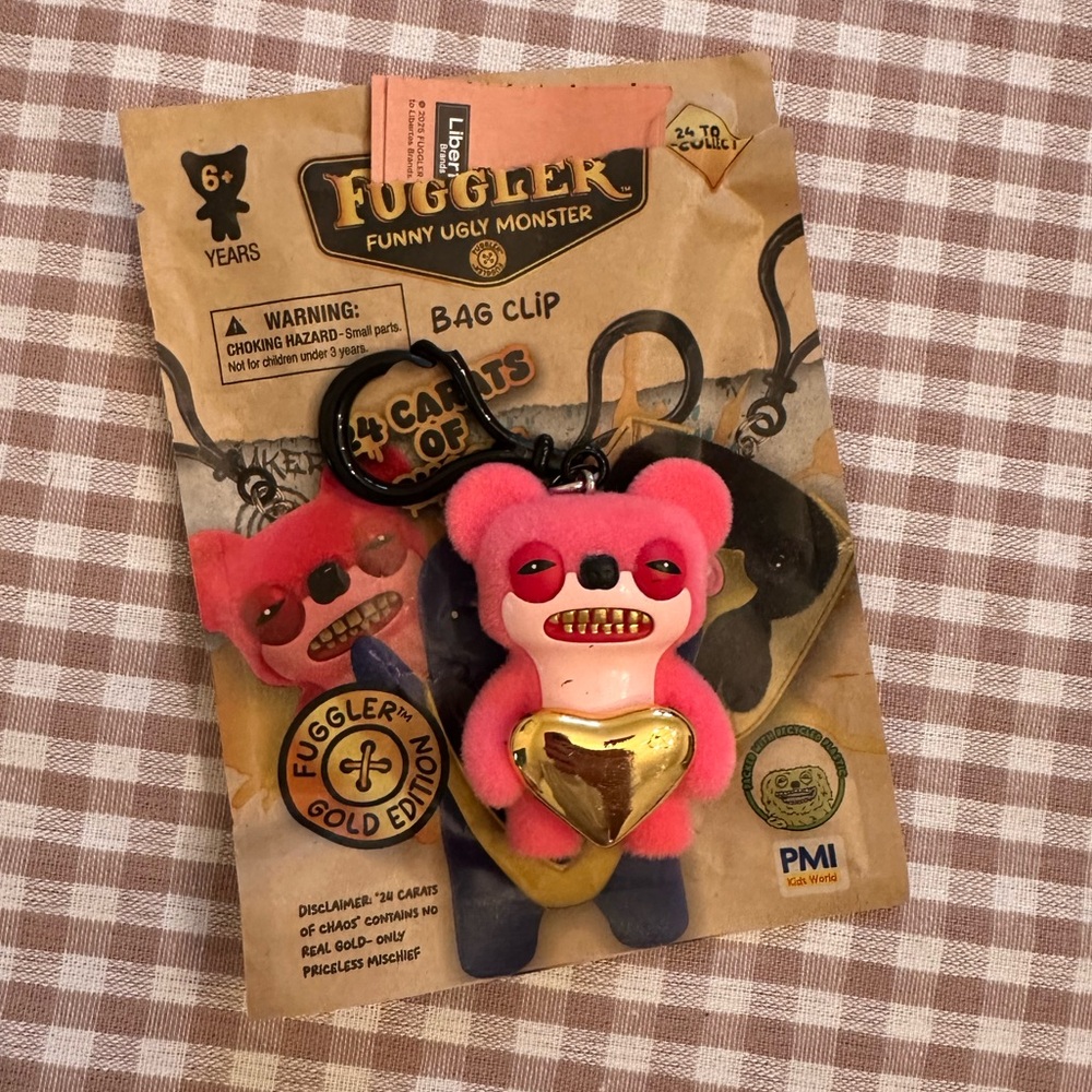NEW 24 Carat Fuggler Bag Clip TEDDY BEAR NIGHTMARE ULTRA RARE!